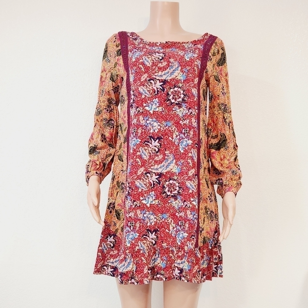 Matilda Jane Lovely Menagerie Long Sleeves Boho Dress Size S
